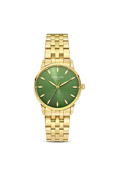 Parte di Me Orologio rund Damenuhr goldfarben und grün PDM09046