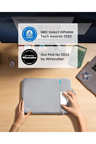 Tomtoc 360 Protective Laptop Sleeve for 16-inch MacBook Pro & 15-inch MacBook Pro Retina