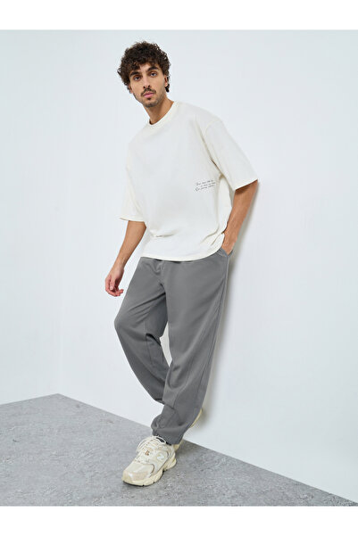 Styli Men Gray Heavy Fleece Joggers