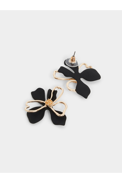Styli Ribbon Flower Dangle Earrings