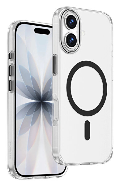 m.tk moveteck Apple iPhone 17 Uyumlu Kılıf Leke Bırakmaz Şeffaf Renkli Magsaf...