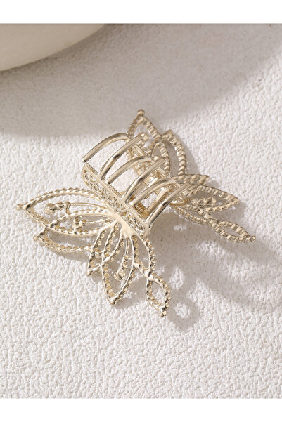 Take Two By Styli Butterfly Shape Faux Pearl Embellished Claw Clip