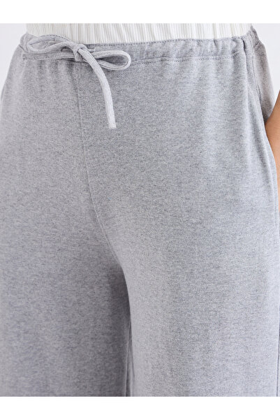 Styli Grey Wide Leg Joggers with Drawstring