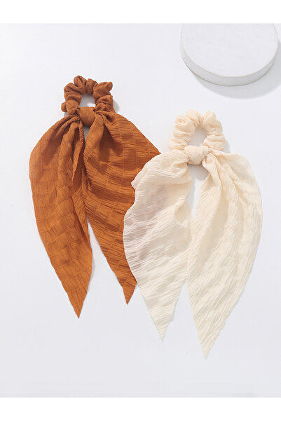 Take Two By Styli Set of 2 - Texture Ribbon Hair Tie