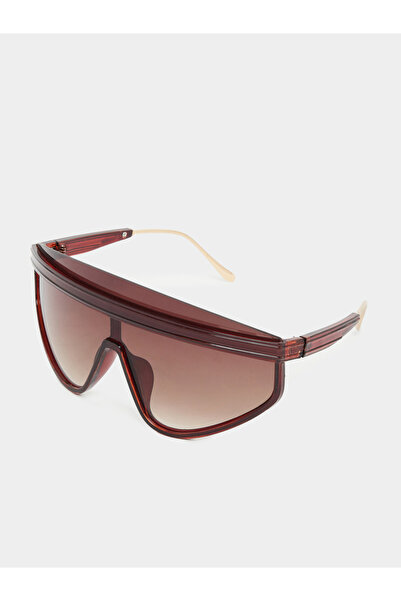 Styli Wide Frame Shield Sunglasses