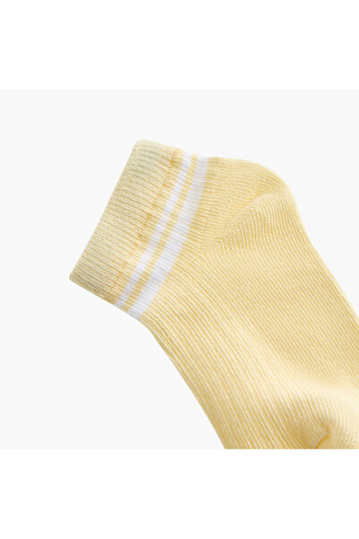 Juniors Textured Ankle Length Socks - Set of 3