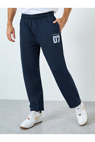 Styli Men Navy Blue Relaxed Fit Joggers
