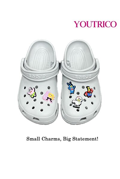 Youtrico 5 Pieces Cartoon Character Shoe Buckle - Cute Slipper Ornament