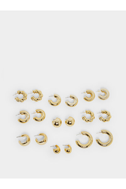 Styli Set of 9 - Plain Half Hoop Earrings