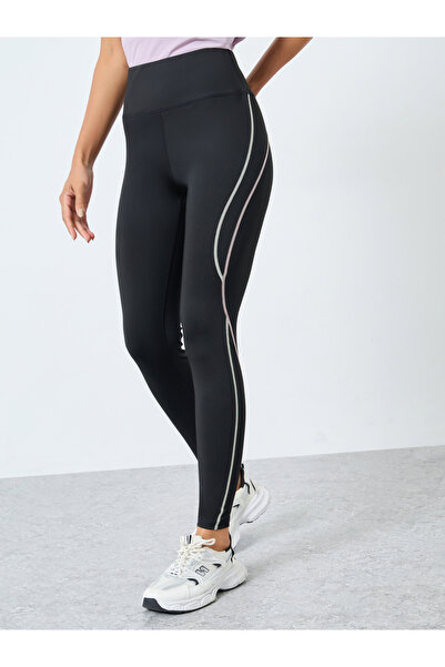 Styli Contrast Multi Colour Stitch Detail Leggings