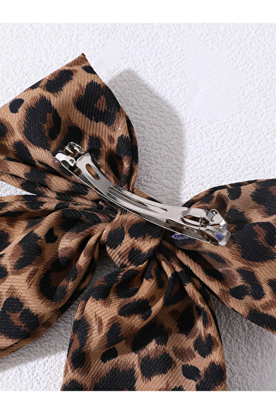 Take Two By Styli Leopard Print Bow Hair Clip