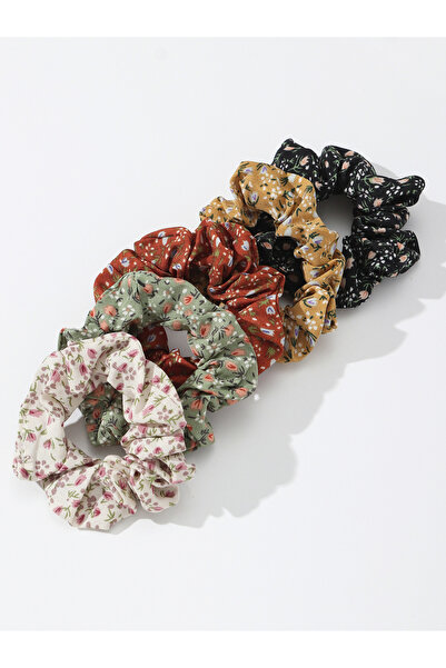 Take Two By Styli Set of 5 - Floral Printed Hair Tie