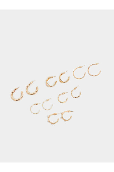 Styli Set of 6 - Gold Tone Hoop Earrings
