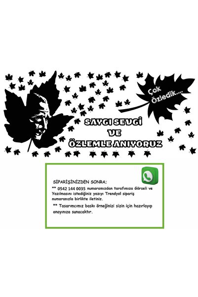 MOD 10 KASIM ATATÜRK ANMA PANOSU BASKI 70X150 CM