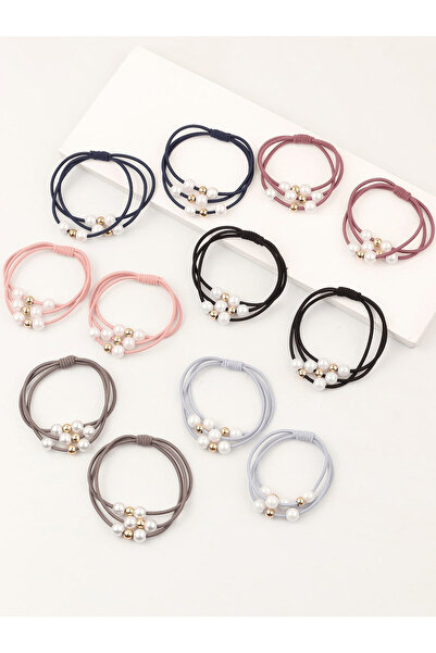 Take Two By Styli Set of 12 - Faux Pearl Hair Tie