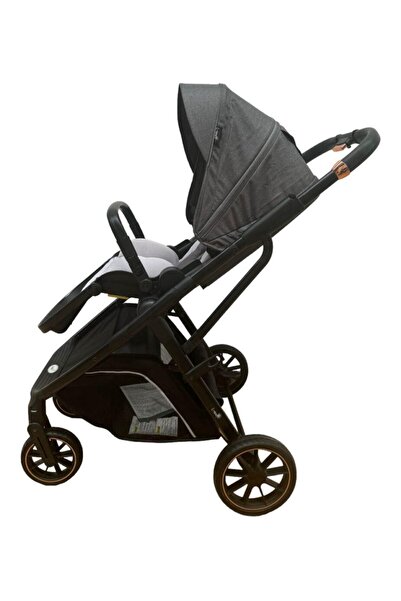 L-Sun Reversible Foldable Stroller with Foot Cover, 0-36 months, Gray