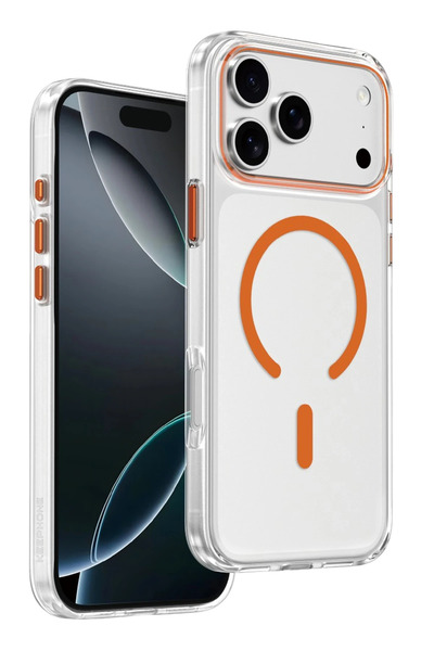 m.tk moveteck Apple iPhone 17 Pro Max Kılıf Leke Bırakmaz Şeffaf Renkli Magsafe Halkalı Kapak