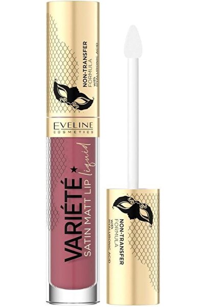 Eveline Cosmetics أحمر شفاه سائل ساتان مات من إيفلين، 4.5 مل، رقم 03 بيري شيك
