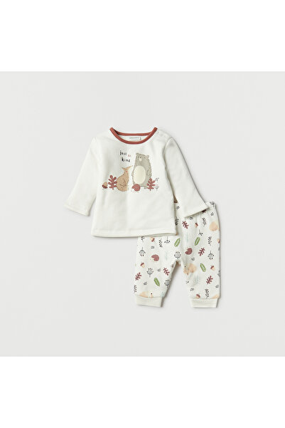 Juniors Printed T-shirt and Pyjama Set