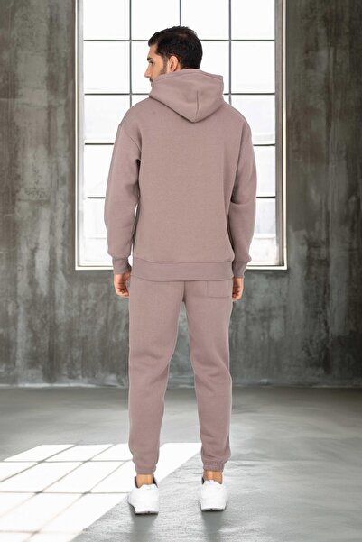 Valiberta επένδυση fleece Kangaroo Pocket Sweatshirt - 3 Thread επένδυση fleece Rubber Leg Ανδρικό Φούτερ - Σετ αθλητικών φούτερ