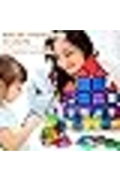 COOYA Magnetic Tiles for Kids, 60PCS Magnet Tiles Building Blocks Construction Toys Incorporating Magnets