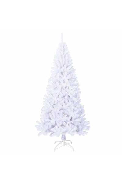 vidaxl Artificial Christmas Tree with Thick Branches White 180 cm PVC