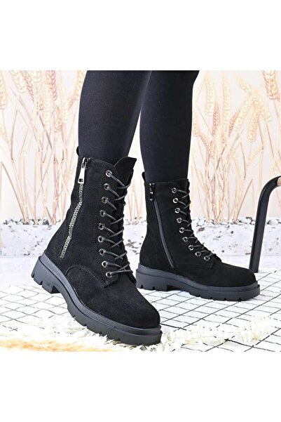 Tmall Ghete de damă, fabricate din piele întoarsă prietenoasă cu pielea, cu i...