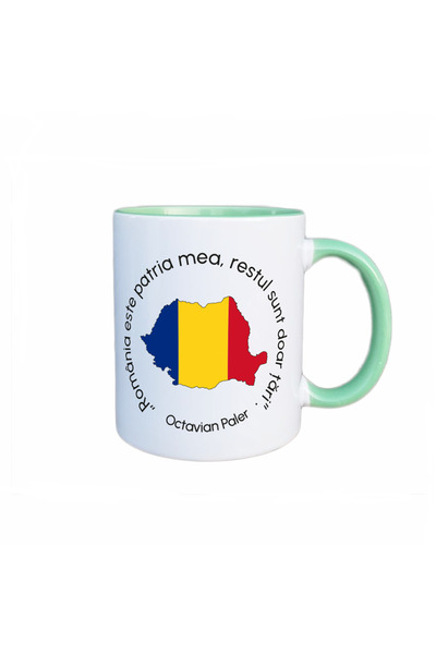 AFFIX THE DIFFERENT PERSPECTIVE Cana personalizata, alba cu interior si maner...