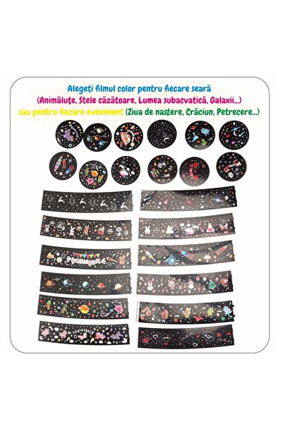 MACVI ® Penguin night light for kids, 13 projection templates, sound effects, remote, USB.