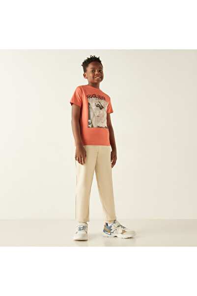 Juniors Solid Joggers with Elasticated Drawstring and Pockets