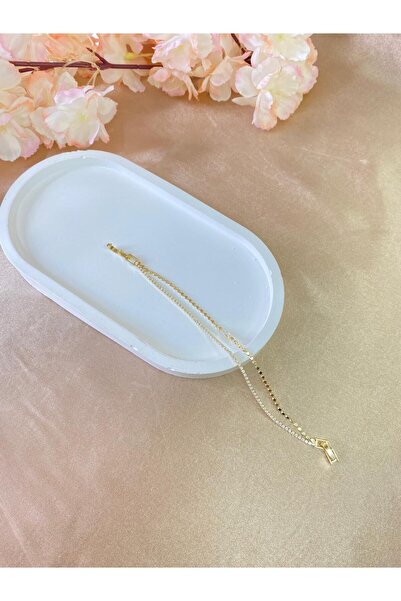 THE FLOREA COLLECTION 2'Lİ Zirkon Sıra Taşlı Çelik Bileklik