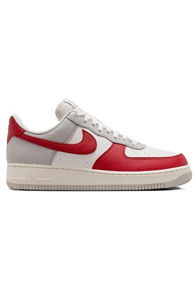 Nike Air Force 1'07 Lv8 Af1 Red Toe Unisex Leather Sneaker Genuine Leather Unisex Casual Sports Shoes