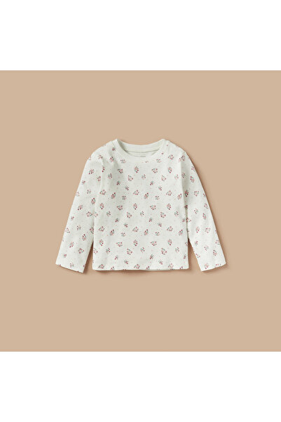 Juniors All-Over Floral Print T-shirt and Pyjama Set