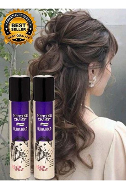 Princess Shamsi بخاخ تثبيت فائق للشعر مكون من قطعتين 300 مل