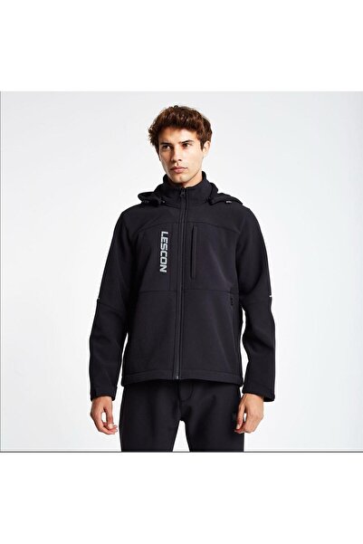 Lescon 25K-1065 بغطاء رأس قميص علوي للرجال مع سحاب