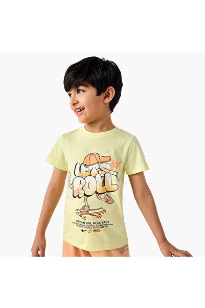 Juniors Graphic Print T-shirt and Pyjama Set