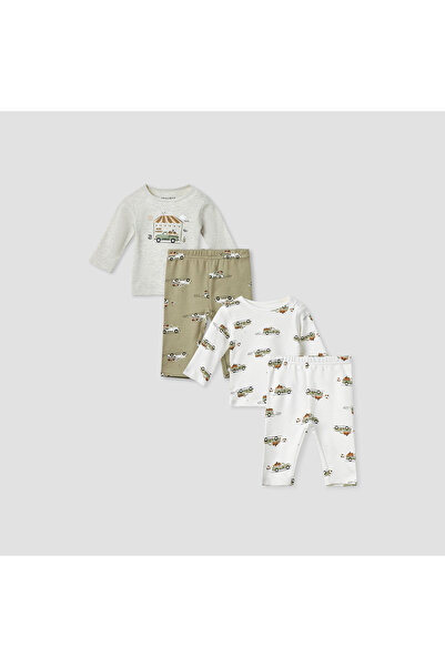 Juniors Printed T-shirt and Pyjamas - Set of 2