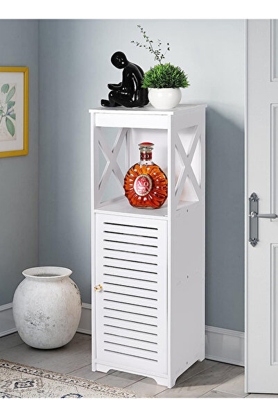 Generic خزانة أرضية حمام مقاومة للماء، خزانة تخزين عمودية قائمة بذاتها مع أبو...