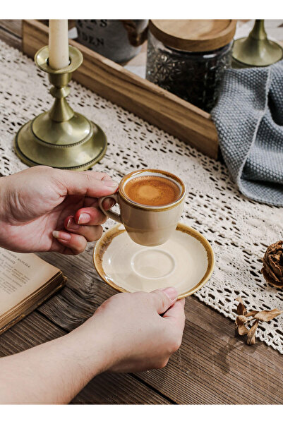 Shuer Ceramic Coffee cup, Espresso cup，Arabic coffee cup，Turkish coffee cup, Cup and Saucer Set 80ml