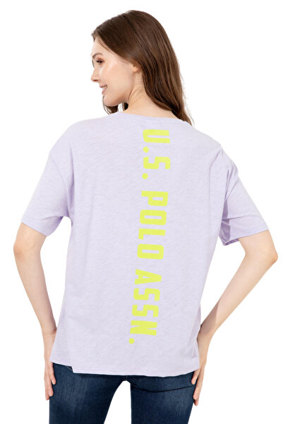 U.S. Polo Assn. Women's Lilac Crew Neck T-Shirt
