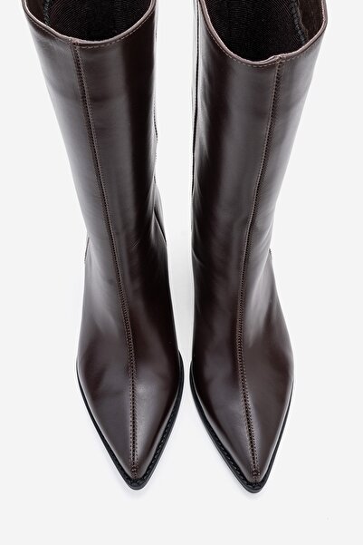 LuviShoes Γυναικείες μπότες JUANA από γνήσιο δέρμα με μυτερή μύτη