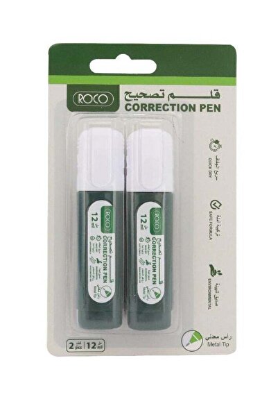Roco 2 Pieces Correction Pen Set 12ml Each