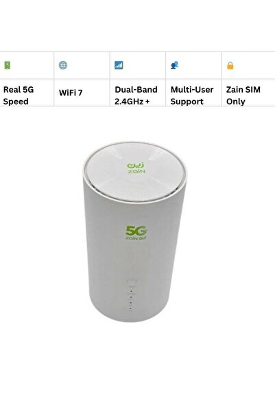 Zain 5G CPE Router with Wi-Fi 7 and Qualcomm Processor – supports SIM only,