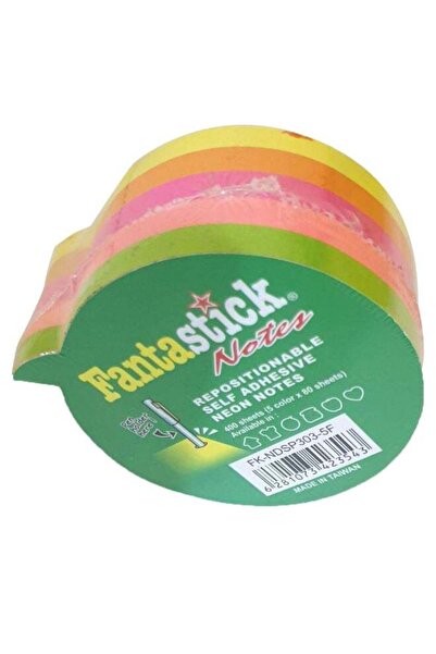 Fantastick ملاحظات ذاتية اللصق متعددة الألوان، 5 قطع