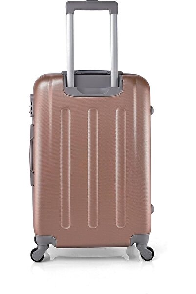 New Travel ABS 4-Piece Luggage Set 28/24/20/12 inch, 360° Spinners, Rose Gold (BR963/4P)