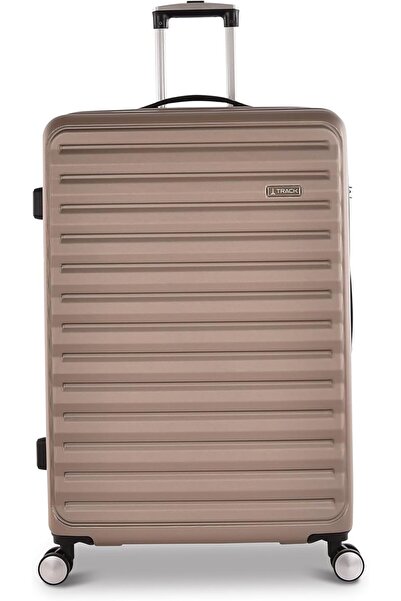 Track 3-Piece ABS Luggage Set with Cabin & Checked Sizes, TSA Lock, 4 Double Spinner Wheels, 20/25/3