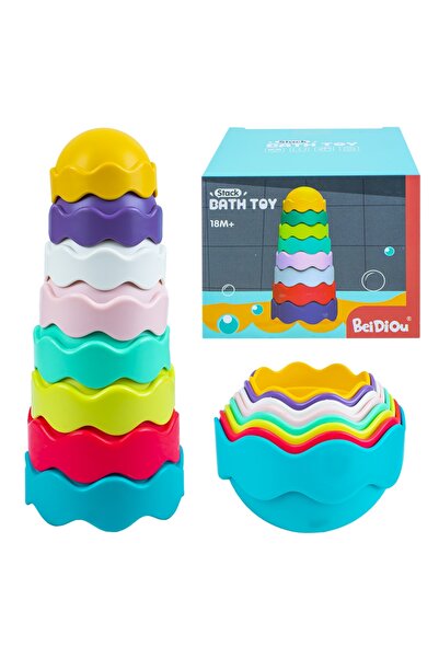 Robentoys Jucărie de baie - Turn stivuibil