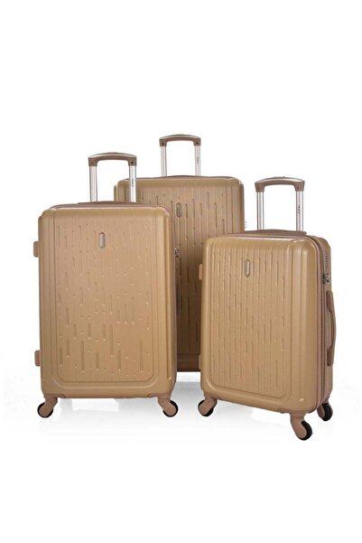 Track 3-Piece Hard ABS Spinner Luggage Set (51/61/71 cm) MHL010/3P - Silver &...