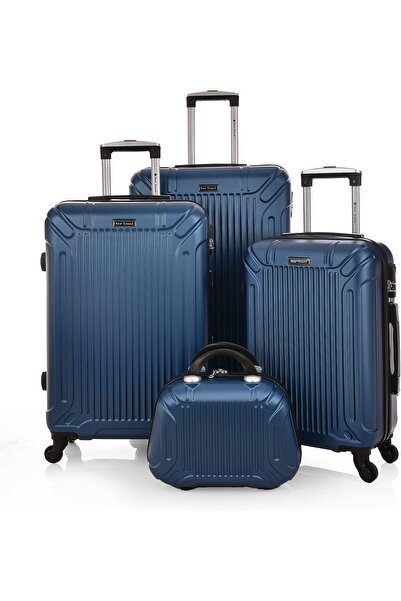 New Travel 4-Piece Unisex Luggage Set 0176/4P - Blue (ABS)