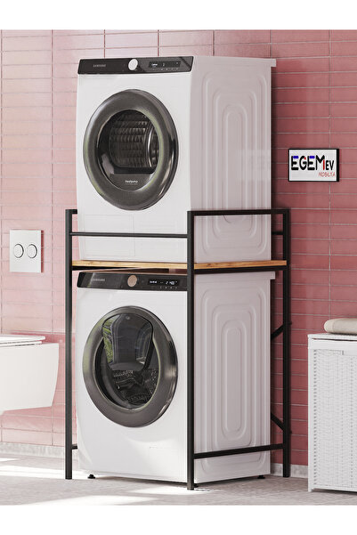 EGEMEV Banyo Dolabı Çamaşır Ve Kurutma Makinesi Dolabı Çamaşır Makinesi Üstü ...